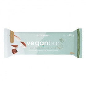 Nutriversum Food Vegan Protein bar Chocolate Coconut (12x48g) 12db