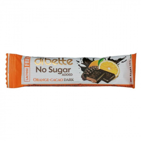 Dibette nas narancs-kakaó ízű krémmel töltött étcsokoládé (hozzáadott cukor nélkül, laktózmentes) 22g