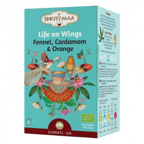 Shoti Maa bio life on wings édeskömény, kardamom és narancs tea (16x2g) 16db