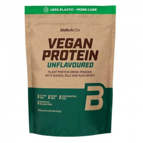 BioTechUSA Vegan Protein (ízesítetlen) fehérjepor 500g