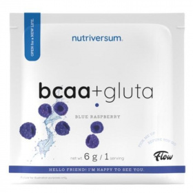 Nutriversum Flow BCAA + Gluta Blue Raspberry por 6g