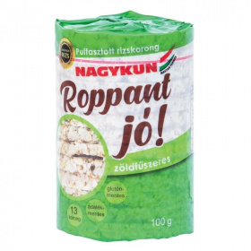 Roppant jó! puffasztott rizskorong zöldfűszeres 100g