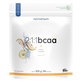 Nutriversum Flow 2:1:1 BCAA Sugar Free Pear italpor 500g