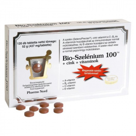 Pharma Nord Bio-Szelénium 100+Cink+Vitaminok tabletta 120db