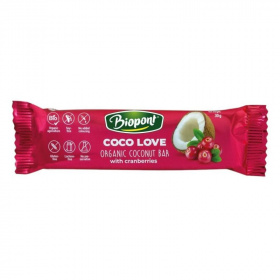 Biopont Coco Love bio kókuszos szelet - vörösáfonya 30g