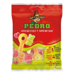 Pedro gumicukor super mix sour 80g