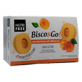 Nutri Free bisco&go kajszibarack lekvárral töltött linzer (4 x 40g) 160g