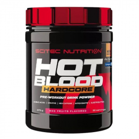 Scitec hot blood hardcore por piros gyümölcsös 375g