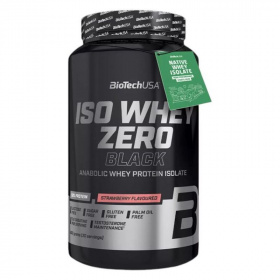 BioTechUSA Iso Whey Zero Black (eper) tejsavó fehérjepor 908g