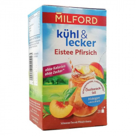 Milford kühl & lecker barack ízű hidegen elkészíthető fekete tea (20db) 50g
