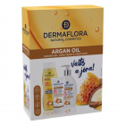 Dermaflora 0% díszdoboz (folyékony szappan+kézkrém+tusfürdő) argán 1db 