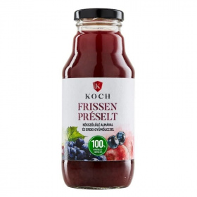 Koch frissen préselt kékszőlőlé almával és erdei gyümölccsel 330ml