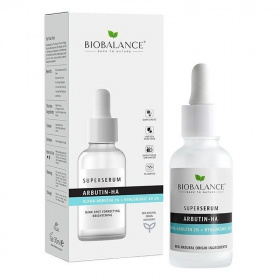 Biobalance szuperszérum arcra arbutinnal és 4d hialuronsavval 30ml