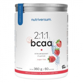 Nutriversum Flow 2:1:1 BCAA Sugar Free Strawberry italpor 360g