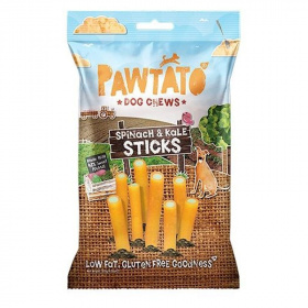 Pawtato Tubes vegán jutalomfalat (spenót és fodros kel) 120g