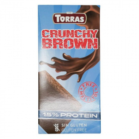 Torras crunchy tejcsokoládé (édesítőszerrel és extrudált szójafehérjével) 100g