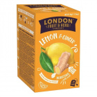 London Fruit & Herb filteres citrom-gyömbér tea 20db 