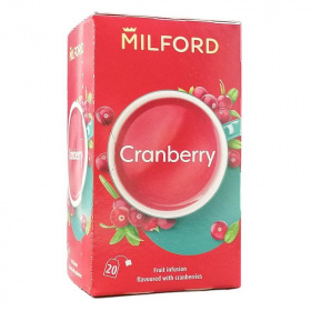 Milford vörösáfonya ízű gyümölcstea (20 x 2,25g) 45g