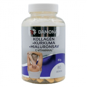 Damona kollagén+kurkuma+hialuron tabletta 80db