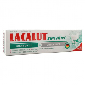 Lacalut sensitive repair effect & gentle white fogkrém 75ml