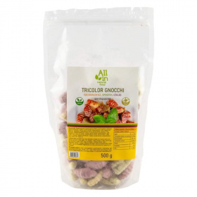 All in gyorsfagyasztott gnocchi tricolor édesburgonyás, spenótos, céklás 500g