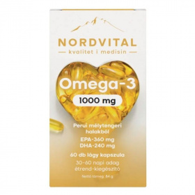 Nordvital Omega-3 Hajolaj kapszula 60db