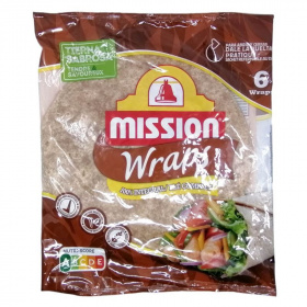 Mission teljes kiőrlésű wrap 370 g