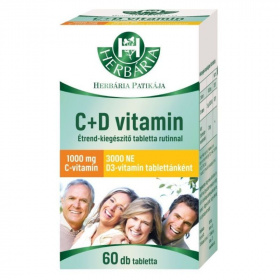 Herbária C+D-vitamin tabletta rutinnal 60db