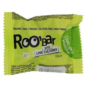 Roobar Bio nyers Energiagolyó Matcha-Csoki 22g