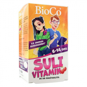 BioCo Suli-vitamin Cseresznyés rágótabletta 90db