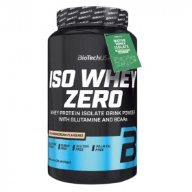 BioTechUSA Iso Whey Zero lactose free (cookies & cream) tejsavó fehérjepor 908g