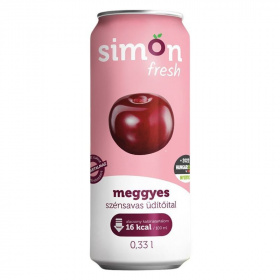 Simon gyümölcs meggyes szénsavas víz 330ml