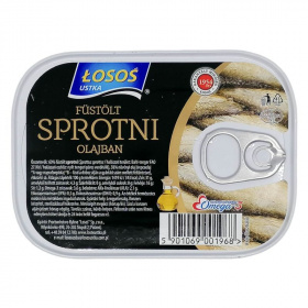 Losos füstölt sprotni (olajban) 110g