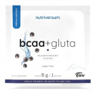 Nutriversum Flow BCAA + Gluta Sugar Free Blackcurrant por 6g 