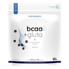 Nutriversum Flow BCAA+Gluta Sugar Free Blackcurrant por 500g 