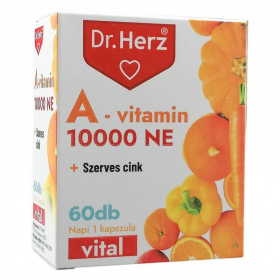 Dr. Herz a-vitamin 10000NE+szerves cink kapszula 60db