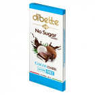 Dibette nas kókusz ízű  krémmel töltött étcsokoládé (hozzáadott cukor nélkül) 80g 