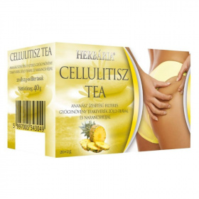 Herbária Cellulitisz tea - ananász ízesítésű teakeverék zöld teával és narancshéjjal 20db