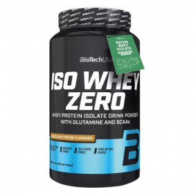 BioTechUSA Iso Whey Zero lactose free (csokoládé-toffee) tejsavó fehérjepor 908g