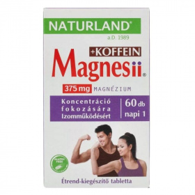 Naturland magnesii+koffein étrend-kiegészítő tabletta 60db