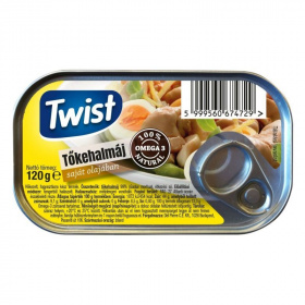 Twist tőkehalmáj saját olajában 120g