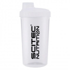 Scitec shaker átlátszó fehér 700ml 