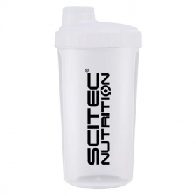 Scitec shaker átlátszó fehér 700ml