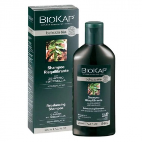 Biokap Bellezza bio Kiegyensúlyozó sampon gyömbérrel és tömjénfával 200ml